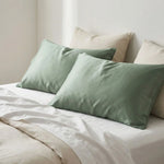 Taie d'oreiller vert en Fibre de bambou - Vignette | Maison Cotolune