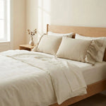 Taie d'oreiller lin lavé Beige - Vignette | Maison Cotolune