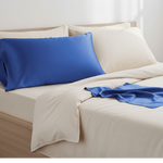 Taie d'oreiller en satin Bleu Électrique - Vignette | Maison Cotolune