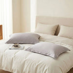 Taie d'oreiller satin de coton Gris - Vignette | Maison Cotolune