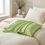 Taie d'oreiller en satin de soie Vert - Vignette | Maison Cotolune