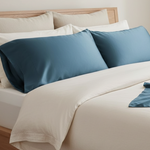 Taie d'oreiller en soie Bleu marine - Vignette | Maison Cotolune