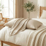 Taie d'oreiller en soie de mûrier Champagne - Vignette | Maison Cotolune