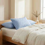 Taie d'oreiller imperméable coton Bleu - Vignette | Maison Cotolune