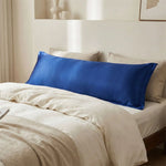 Taie de traversin en satin Bleu - Vignette | Maison Cotolune