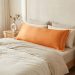 Taie de traversin en satin Orange - Vignette | Maison Cotolune